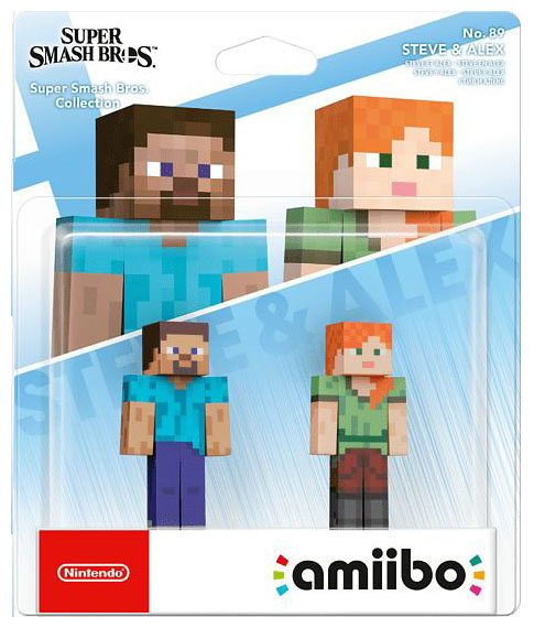 NINTENDO amiibo No. 89 Steve & Alex (Super Smash Bros. Collection) Spielfigur
