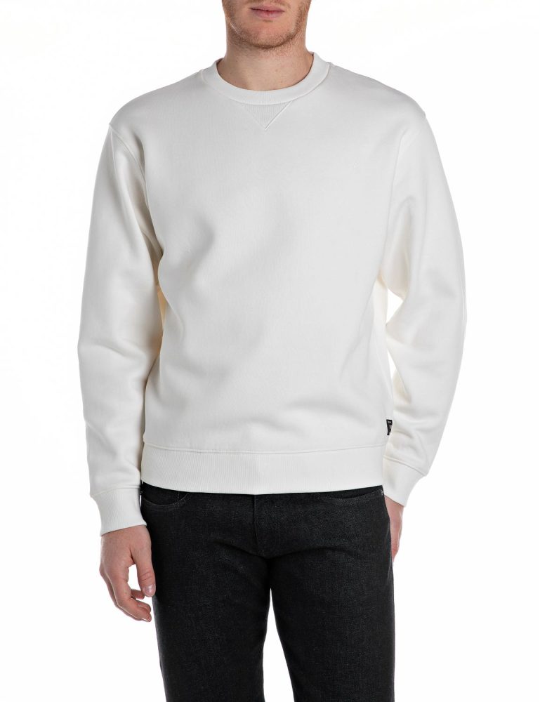 Replay Sweatshirt, mit V-Einsatz am Halsausschnitt