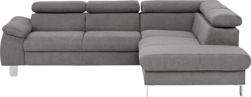 COTTA Ecksofa »Komaris«, inklusive Kopf- bzw. Rückenverstellung, wahlweise Bettfunktion, Bettkasten und RGB-LED-Beleuchtung