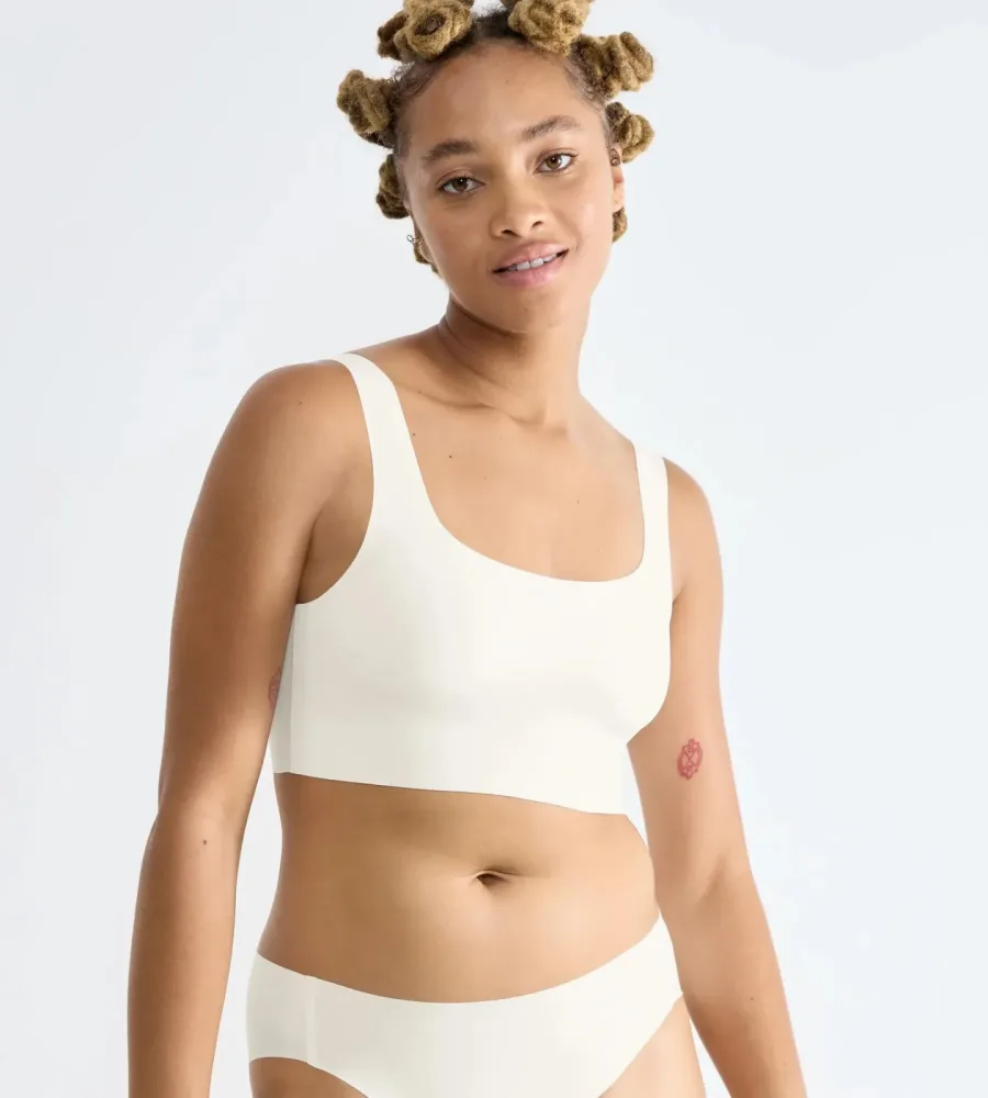 Sloggi - Bügelloser BH, wattiert, für Damen, Ecru, Größe XS