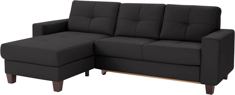 Places of Style Ecksofa »Casoria«, Recamiere wahlweise mit elektrischer Relaxfunktion, 2-Sitzer-Element optional mit Vorziehsitz und Bettkasten, Bezug mit Kreuznaht, inkl. Federkern-Polsterung