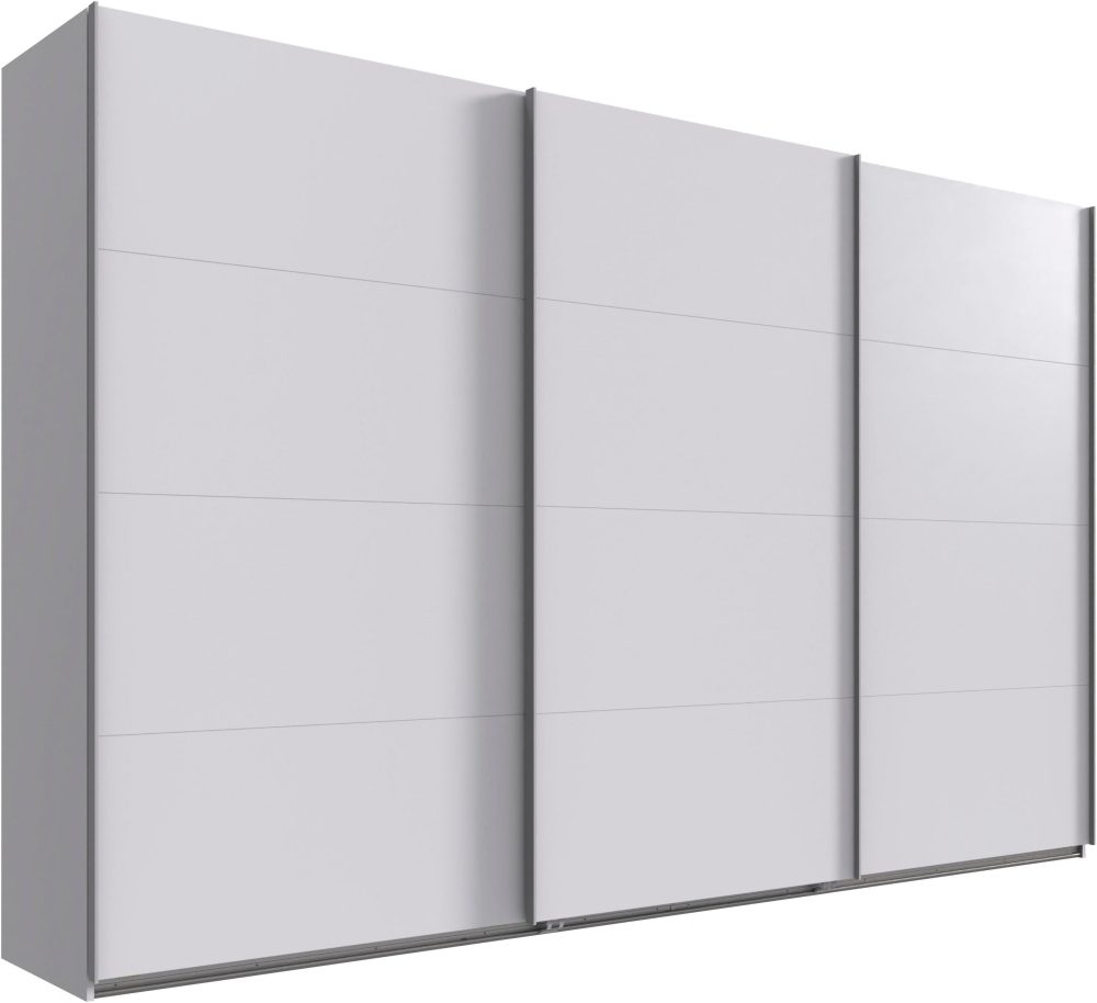Wimex Kleiderschrank »Mugano, Made in Germany, Lieferung bis in Deine Etage und Stellort«, (wähle Deine Ausstattung: Basic oder Premium!), 3 Schwebetüren, grosse Grössen, mit oder ohne Spiegel, Metallgriffe