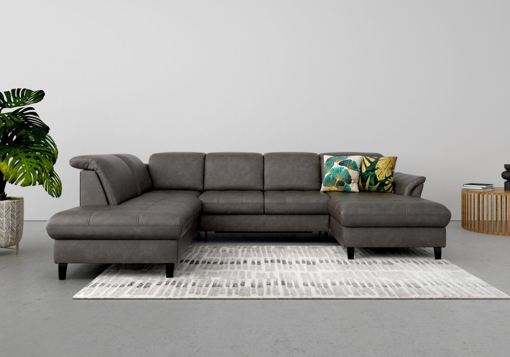 sit&more Wohnlandschaft, wahlweise mit Kopfteilverstellung, Bettfunktion und Stauraum