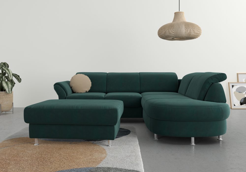 sit&more Ecksofa, wahlweise mit Bettfunktion, Bettkasten und Kopf- und Armteilverstellung