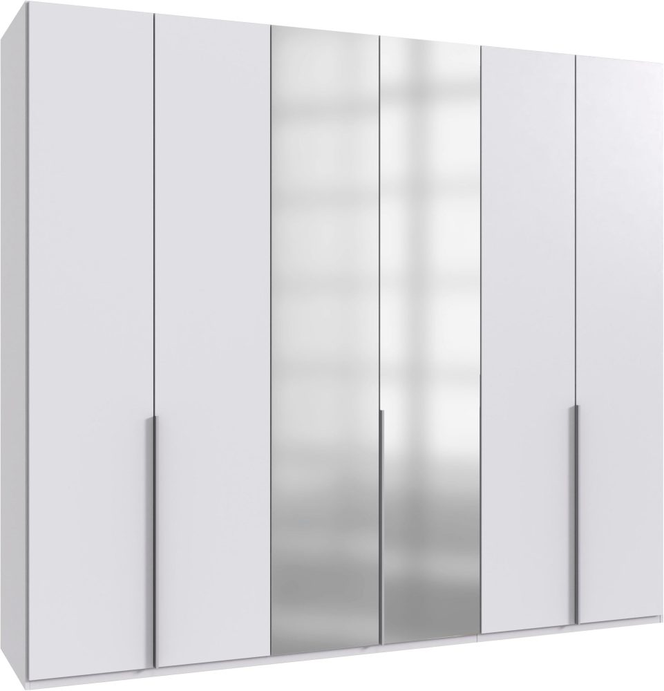 Wimex Kleiderschrank »Mugano,in 8 Breiten,3 Höhen,2 Tiefen, viele Farben, Made in Germany«, (in Basic oder Premium Ausstattung mit 2 weiteren Einlegeböden), mit langen oder kurzen Griffen aus Metall, mit oder ohne Spiegel