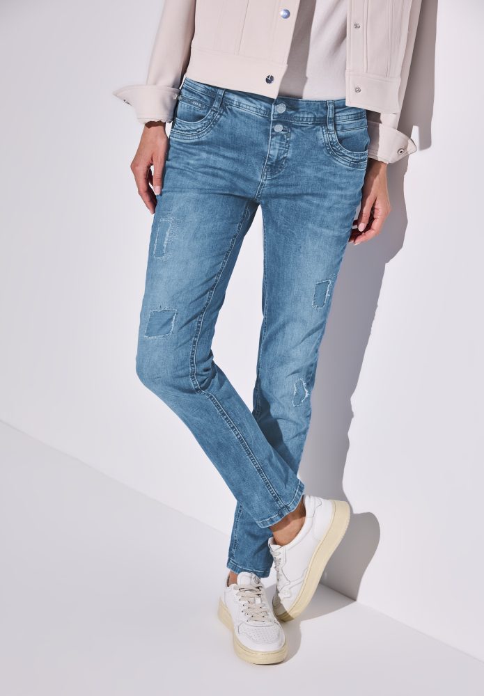 STREET ONE 5-Pocket-Jeans »Style Jane« im Destroyed-Look