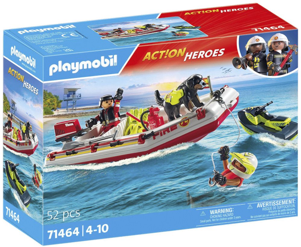 71464 Feuerwehrboot mit Aqua Scooter Multicolor