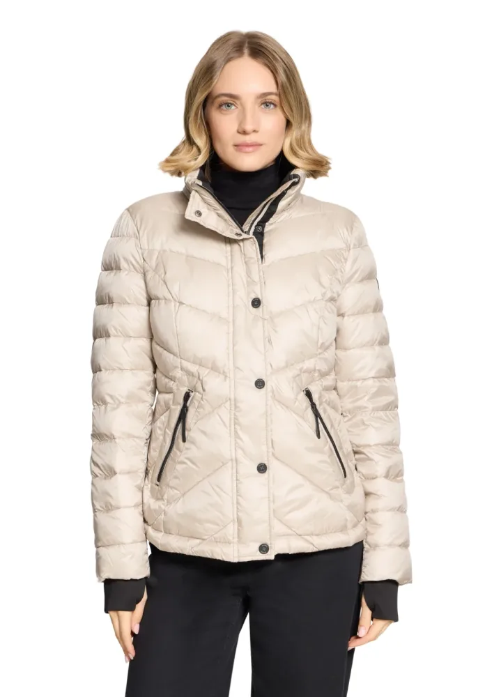 Gil Bret Steppjacke mit Kapuze mit abnehmbarer Kapuze und verdecktem Reissverschluss