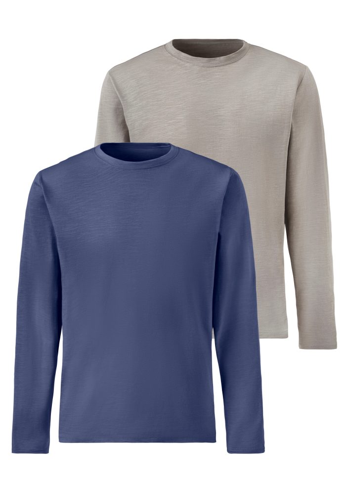 John Devin Langarmshirt, in hochwertiger slub-yarn Qualität