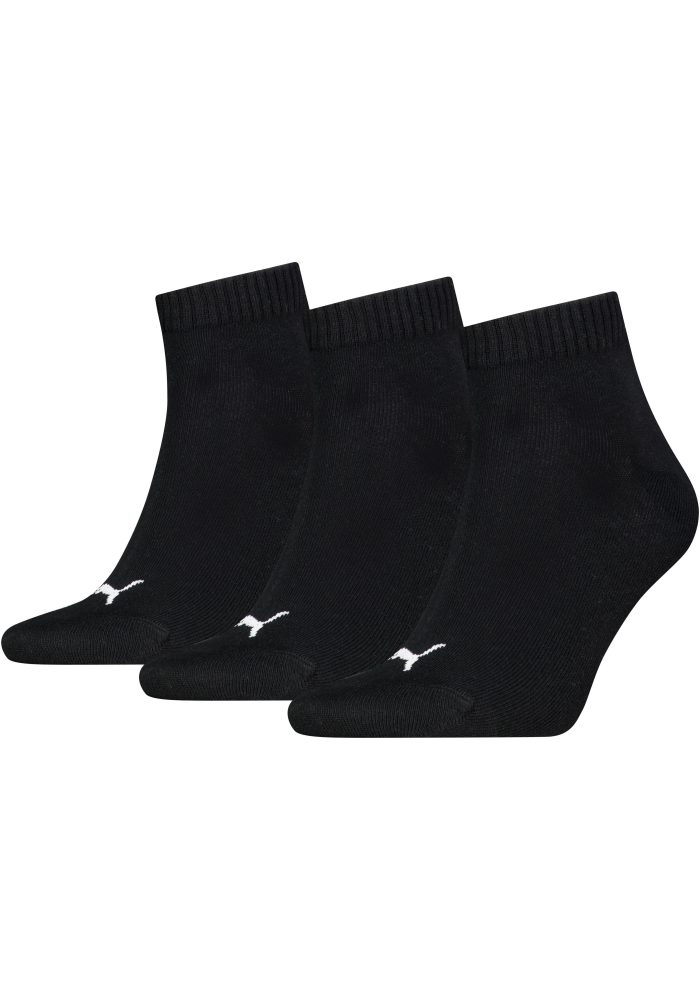 PUMA Kurzsocken, (3 Paar), Atmungsaktiv, Rippenbündchen, weiche Baumwollmischung