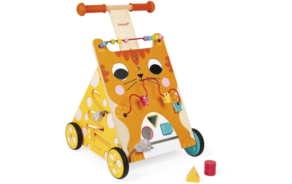 Janod ® ® Marcher, courir & bouger - Laufwagen Katze Mulit-Activity - bunt