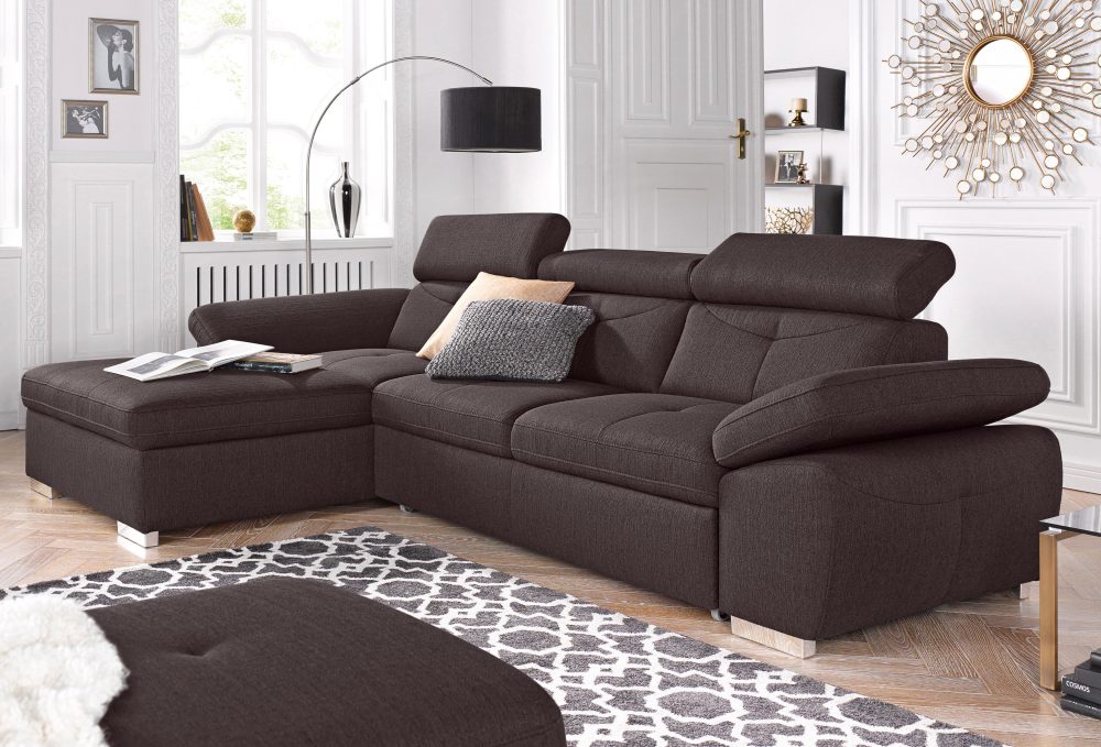 exxpo - sofa fashion Ecksofa, wahlweise mit Bettfunktion und Bettkasten