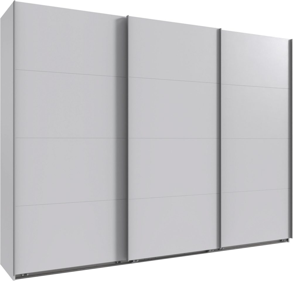Wimex Kleiderschrank »Mugano, Made in Germany, Lieferung bis in Deine Etage und Stellort«, (wähle Deine Ausstattung: Basic oder Premium!), 3 Schwebetüren, grosse Grössen, mit oder ohne Spiegel, Metallgriffe