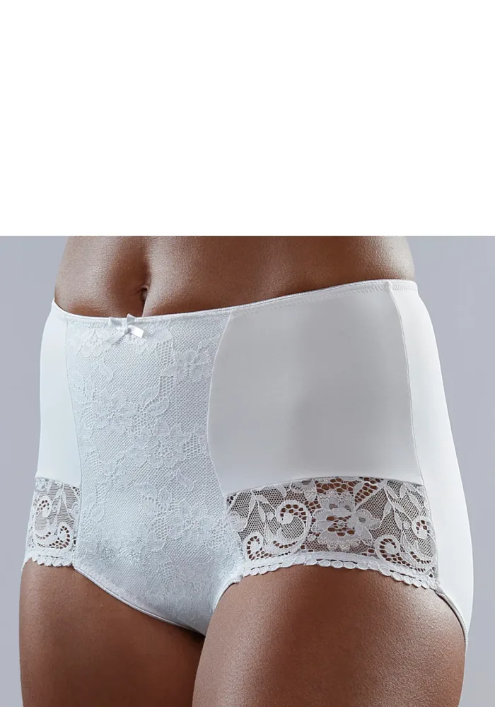 Nuance by Lascana High-Waist-Panty mit Spitzeneinsätzen