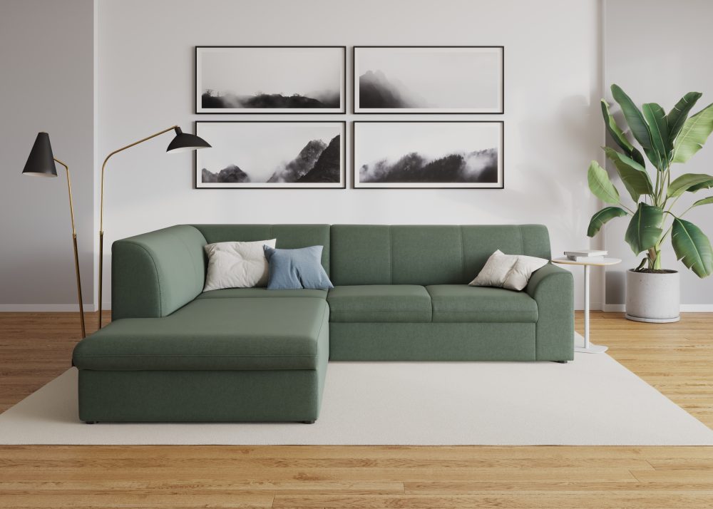 DOMO collection Ecksofa »Topper«, mit Ottomane, wahlweise mit Schlaffunktion