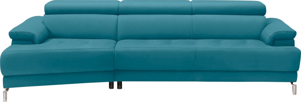 Egoitaliano Ecksofa »Soul«, mit Trapez-Abschlusselement, inkl verstellbarer Kopfteile