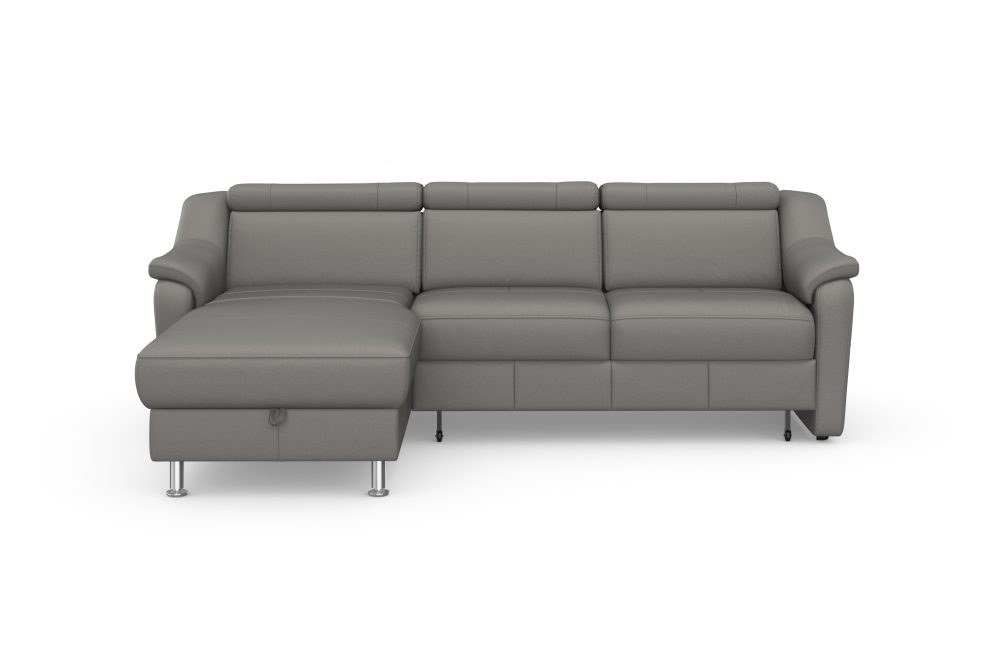 sit&more Ecksofa »Freetown«, inklusive Kopfteilverstellung und komfortablem Federkern, wahlweise mit Bettfunktion und Bettkasten