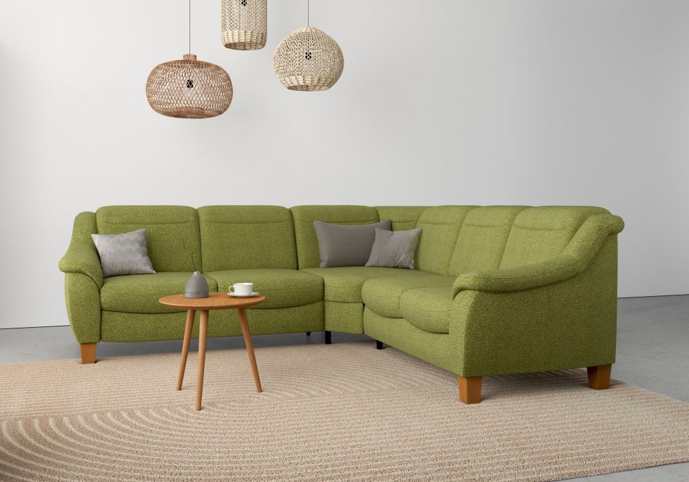 Home affaire Ecksofa »Caldera«, Federkern, wahlweise mit Kopfteilverstellung, Bettfunktion und Bettkasten, auch in Easy Care-Bezug für einfachts Reinigen mit Wasser