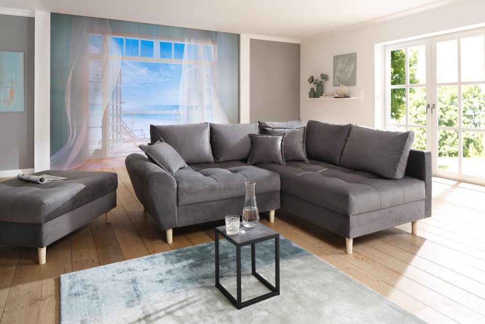 Home affaire Ecksofa »Rice«, incl. Hocker, mit Federkern