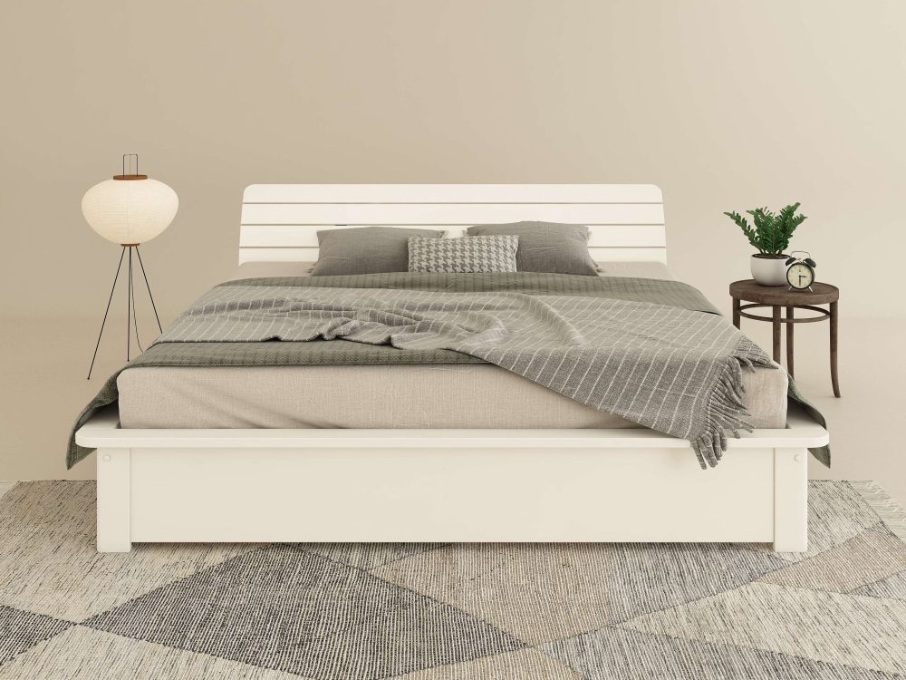 Home affaire Bett »Antri, Massivholzbett, Holzbett, Bettgestell«, aus massiver Kiefer, inklusive Lattenrost, Bettkasten optional