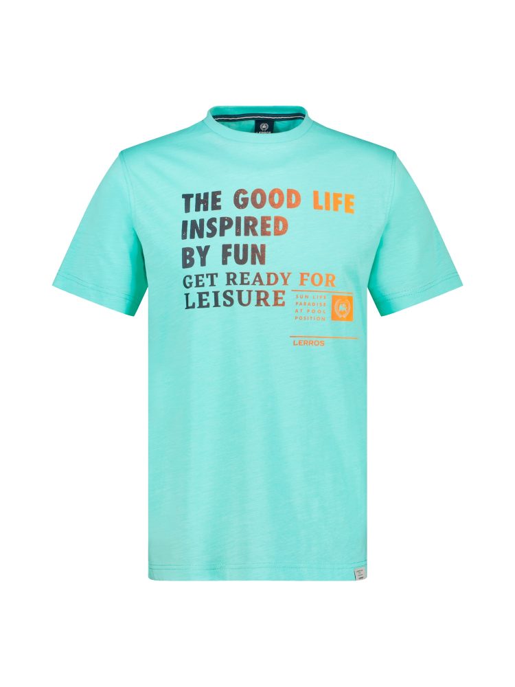 LERROS T-Shirt »LERROS Herren T-Shirt mit Frontprint«