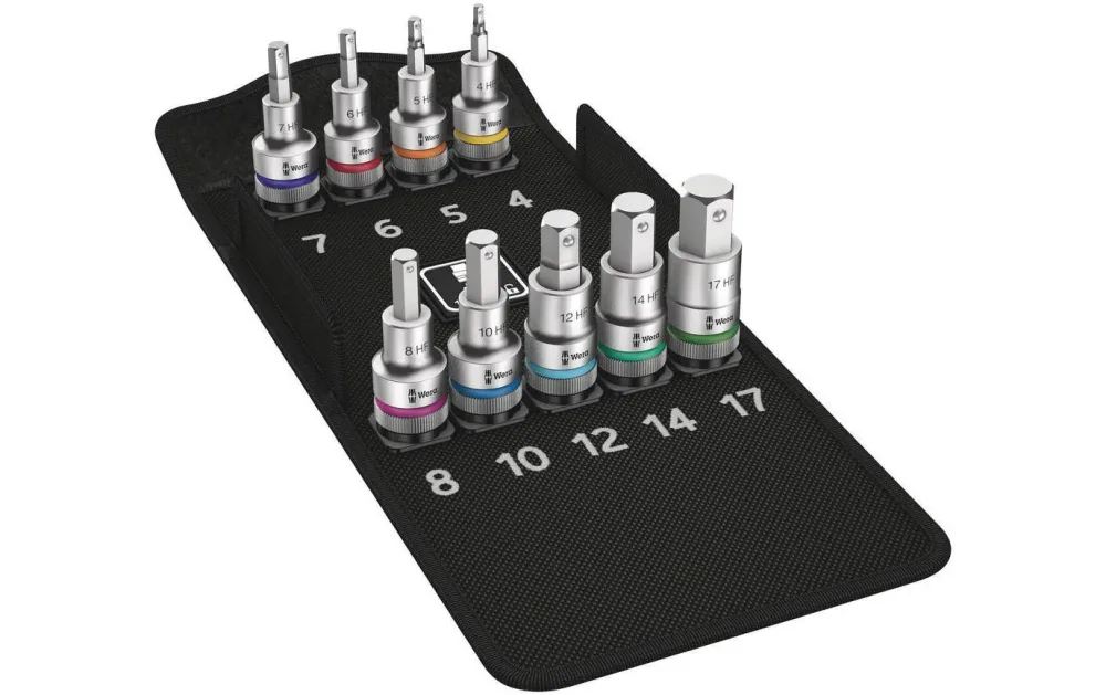 Wera 8740 C HF Steckschlüssel-Bit-Einsatz-Set 1/2 (12.5 mm) 9teilig 05004201001