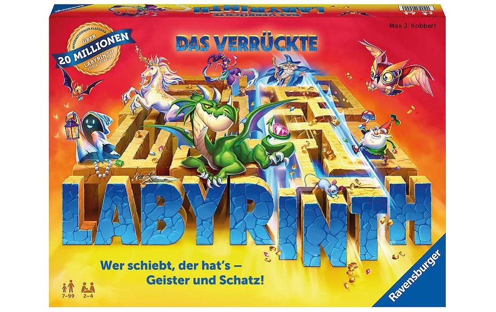 Ravensburger 26955 Das verrückte Labyrinth - Spieleklassiker für 2 - 4 Personen ab 7 Jahren