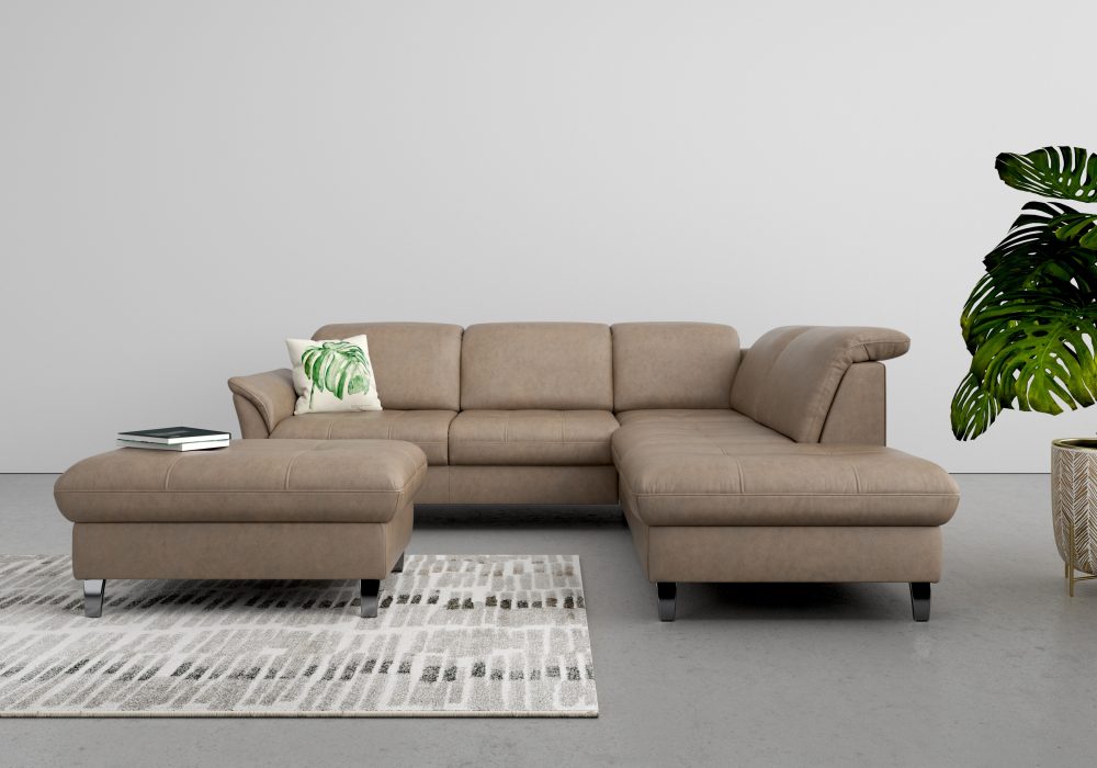 sit&more Ecksofa, wahlweise mit Kopfteilverstellung, Bettfunktion und Stauraum