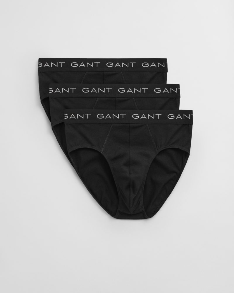 Gant Slip »BRIEF 3-PACK«, Gestrickter Jacquard-Bund