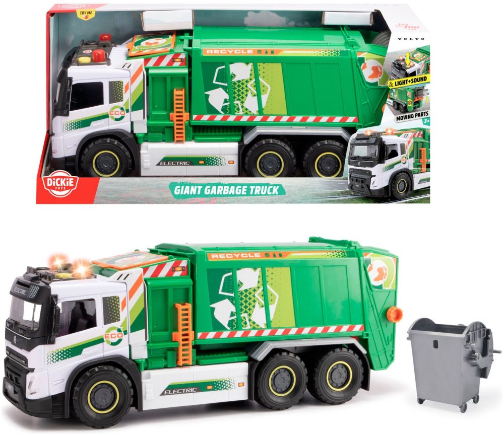 Dickie Toys Spielzeug-Müllwagen »Giant Garbage Truck«, mit Licht und Sound
