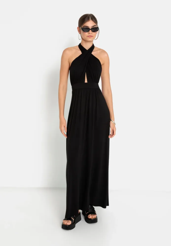 LSCN by LASCANA Neckholderkleid in Maxilänge