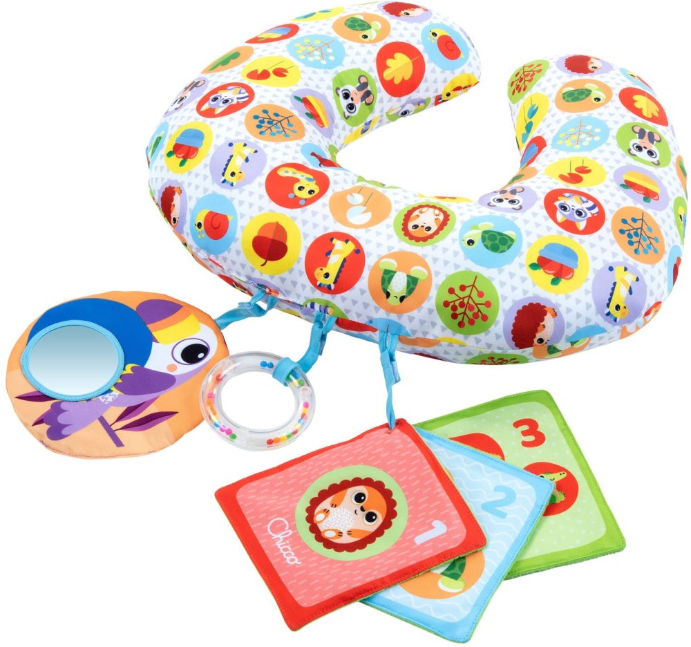Chicco Greifspielzeug »Animal Tummy Time«, Spielkissen