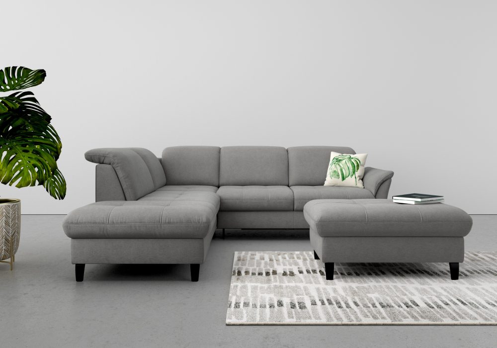sit&more Ecksofa, wahlweise mit Kopfteilverstellung, Bettfunktion und Stauraum
