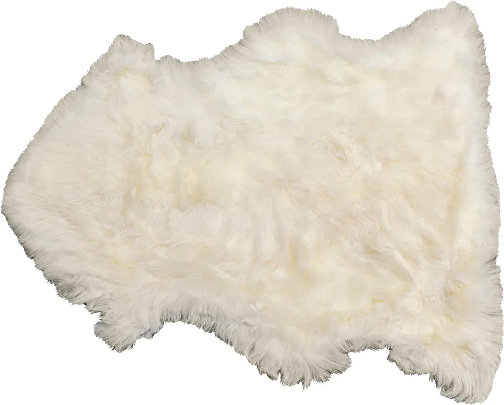 KARE Design - Lammfell Heidi Weiss 85x60cm, One Size