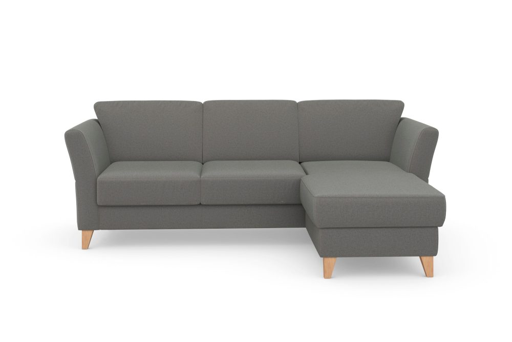 sit&more Ecksofa »Visby«, Wahlweise mit Bettfunktion und Bettkasten, frei im Raum stellbar, mit Federkern, auch erhältlich in dem besonders leicht mit Wasser zu reinigendem 