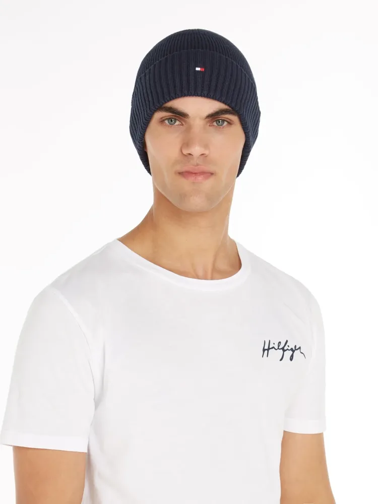 Tommy hilfiger TH FLAG PIMA COTTON BEANIE-0 Einmalige Grösse