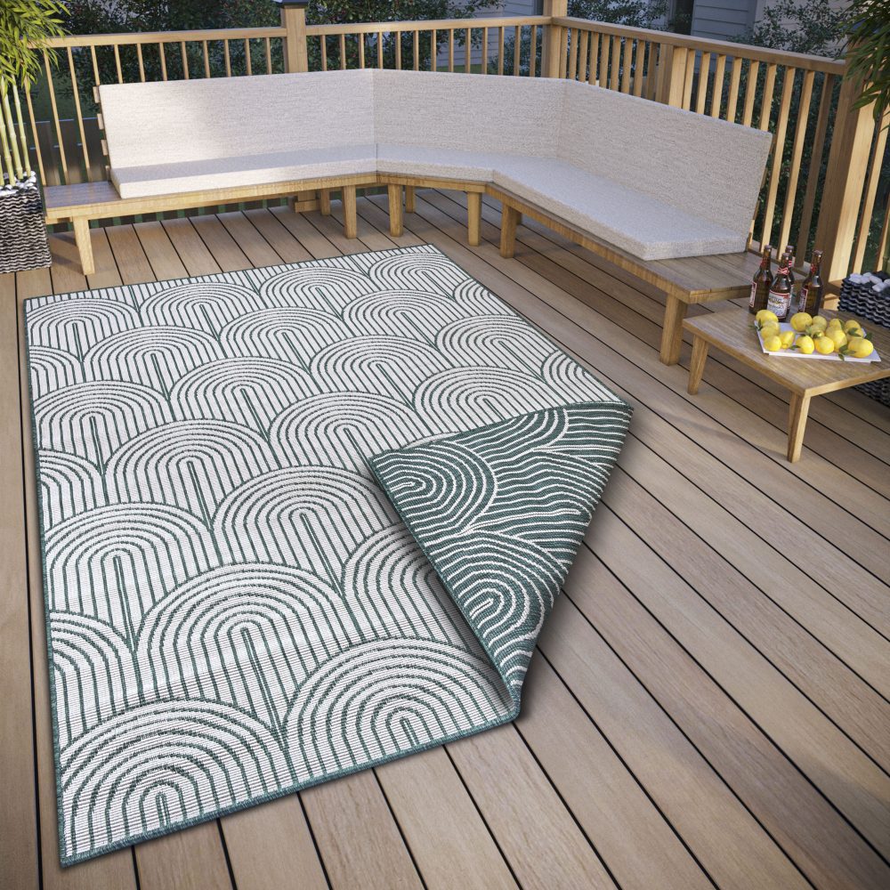 HANSE Home Teppich »Pangli, Wendeteppich«, rechteckig, In und Outdoor, Flachgewebe, wendbar, wetterfest, pflegeleicht, robust