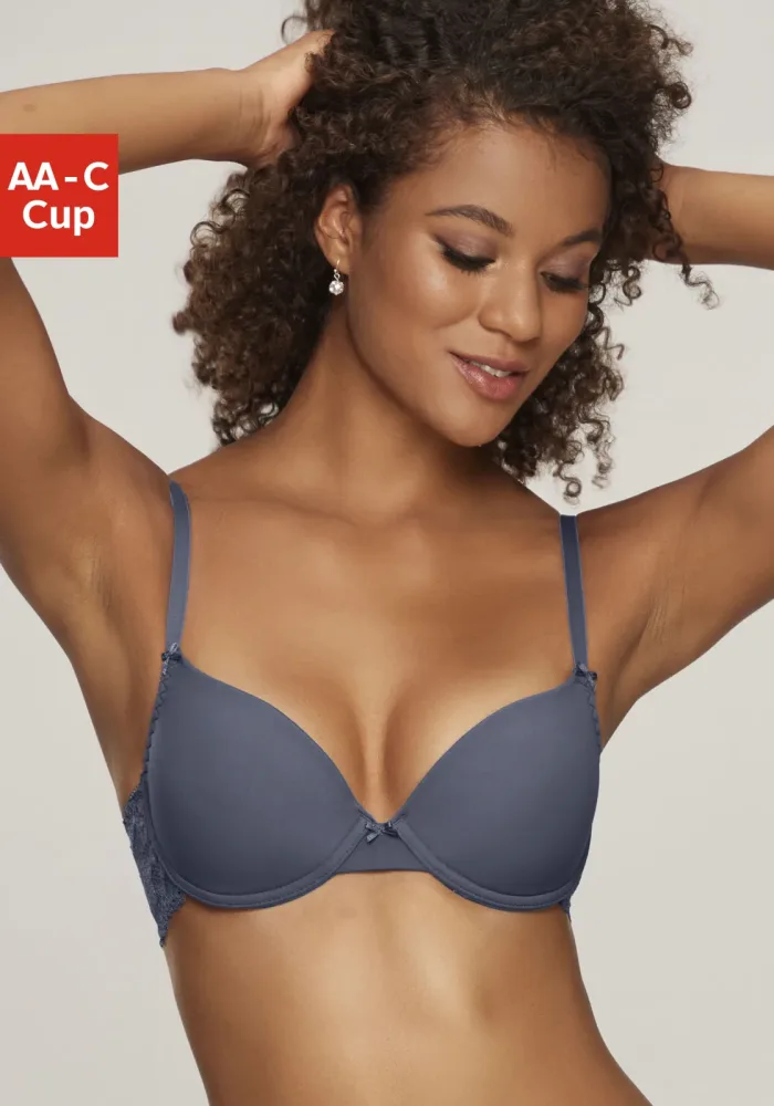 Nuance by Lascana Schalen-BH im Rücken aus Spitze, Cups aus Microtouch, Dessous