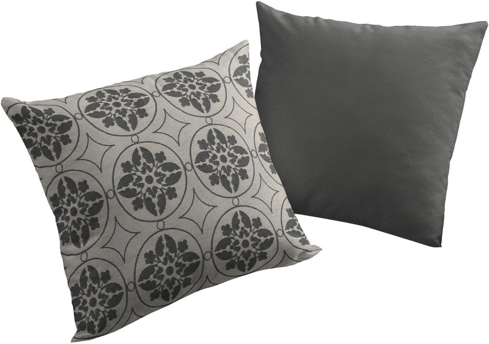 Adam Elements - ADAM - Kissenbezug Romantic Puligny 50 cm x 50 cm, Schwarz