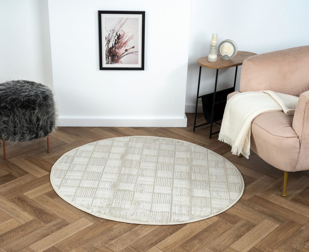 Myflair Möbel & Accessoires Teppich »My House«, rund, Kurzflor, Retro-Style, besonders weich durch Microfaser
