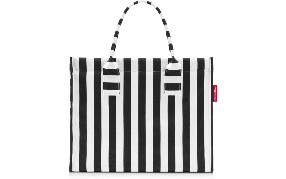 Einkaufstasche Reisenthel Summerstripes Black Polyester B 42 H 35 cm