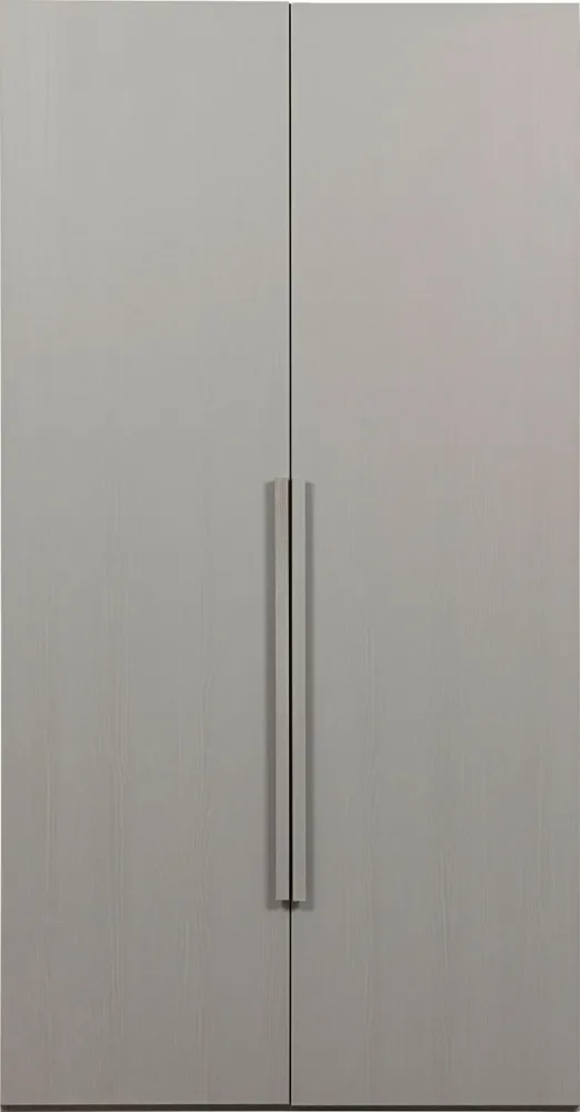 mutoni - Schrank Rens 2-türig kieselgrau 110x210, One Size