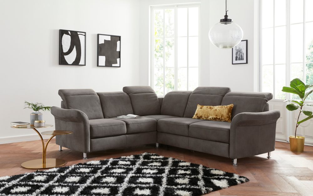 sit&more Ecksofa, inklusive Federkern, wahlweise mit Kopfteilverstellung, Bettfunktion und Schubladenstauraum