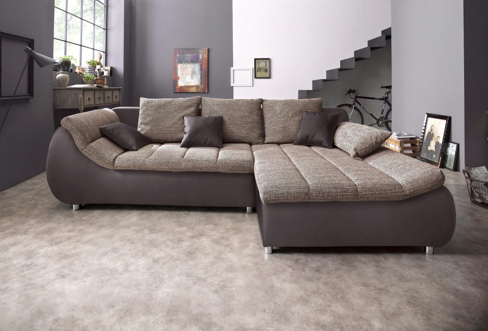 my home Ecksofa »Liliana«, wahlweise mit Bettfunktion