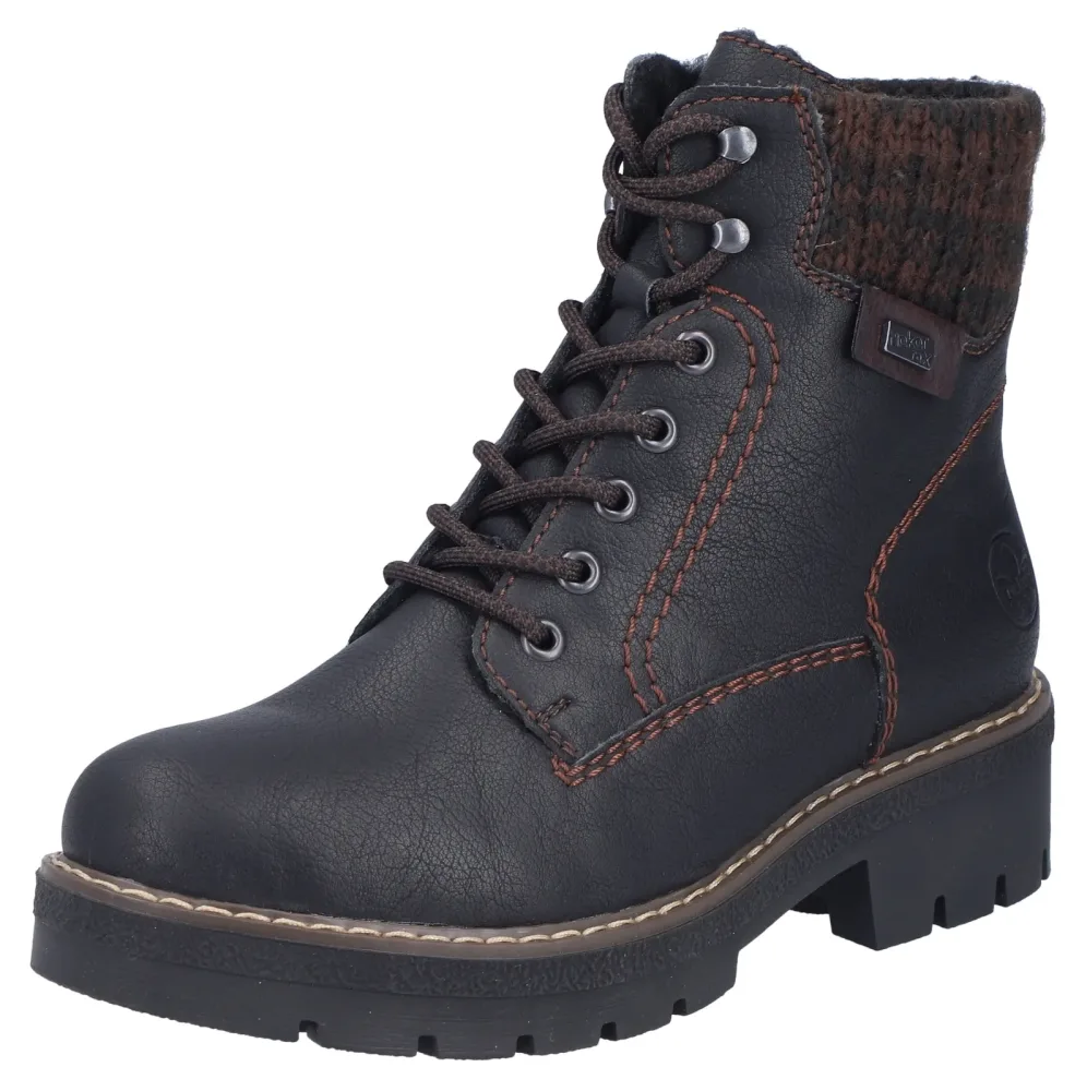 Rieker Winterstiefelette Schnürboots, Winterboots mit wasserabweisender riekerTEX-Membran