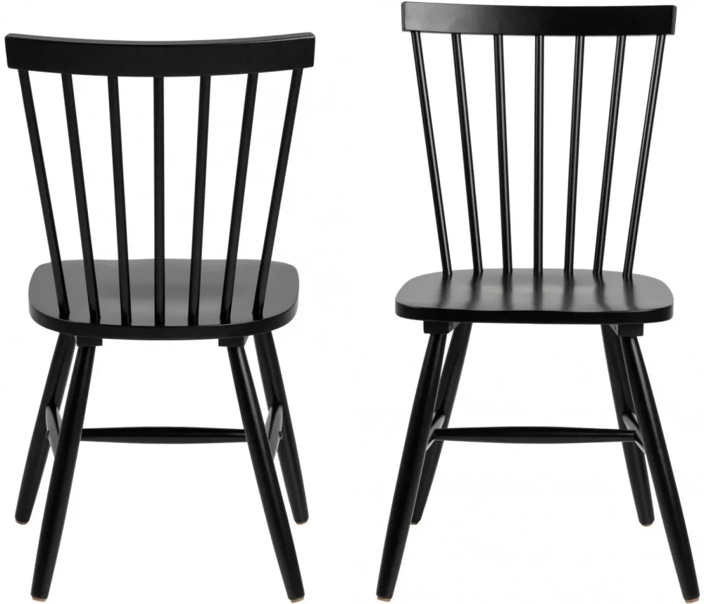 mutoni - Esszimmerstuhl Norwegen (1 Stück), One Size, Schwarz