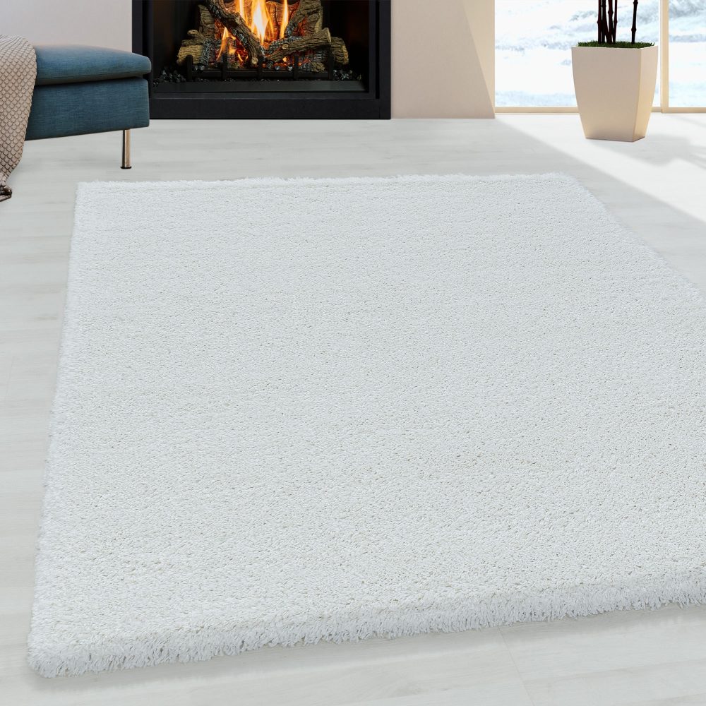 Ayyildiz Teppiche Hochflor-Teppich »FLUFFY 3500«, rechteckig, Langflor, Shaggy, uni, robust, auch in rund erhältlich, Wohnzimmer
