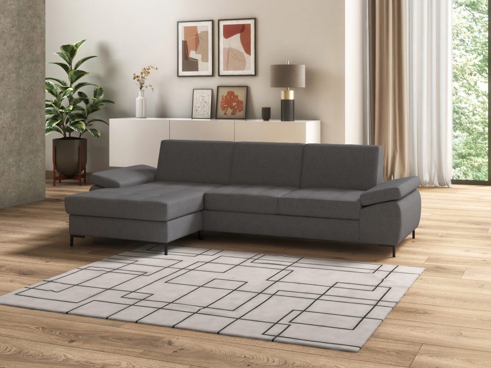 DOMO collection Ecksofa »Capelo«, mit Armteilverstellung, wahlweise mit Bettfunktion, inklusive Federkern