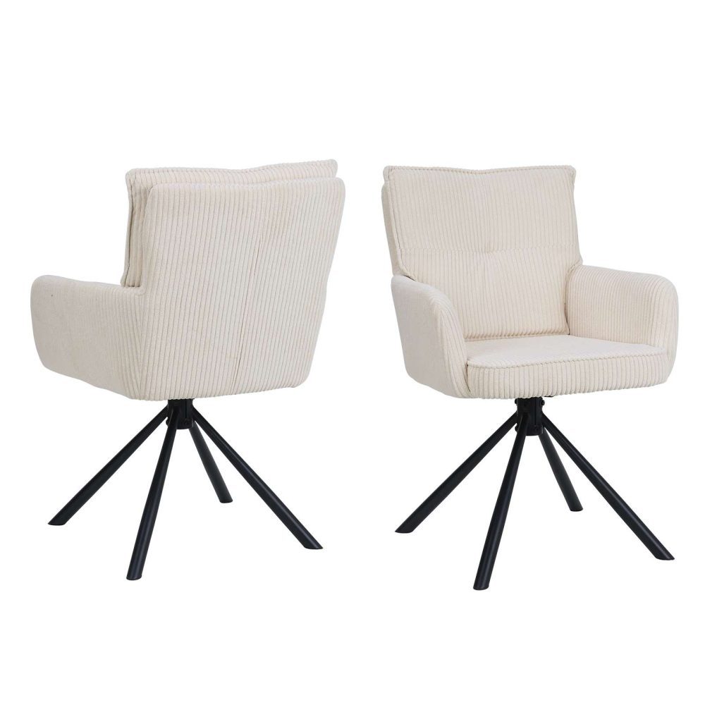 GOODproduct Esszimmerstuhl »Les Choux« () 2 Stk.gepolsterte Rückenlehne, Armlehne und Sitzfläche, Sitzhöhe 48 cm