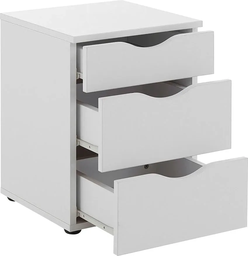 Nachtkästchen In Weiss 40/55/39 cm Weiss 